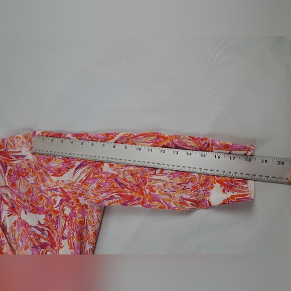 Vilagallo Women's Short Dress with Pineapple Print 100% Cotton Size 42(L) - Picture 15 of 16